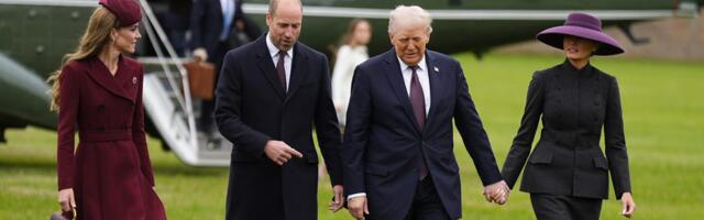 Donald Trump and Melania Trump displayed a united front with matching outfits for their visit to the UK