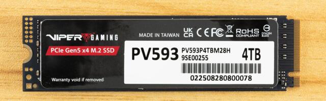 Patriot Viper PV593 4TB SSD Review — The Viper stays sleeping