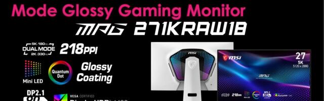 MSI, Gigabyte debut new 5K 27-inch Mini-LED monitors with 2,304 dimming zones and glossy panel — both models double the native 180 Hz refresh rate to 330 Hz at 1440p