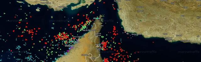 Tensions are rising as ship traffic slows in the Strait of Hormuz
