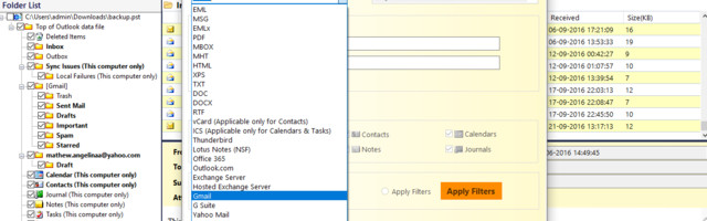 Unable to Batch Convert Outlook PST to PDF