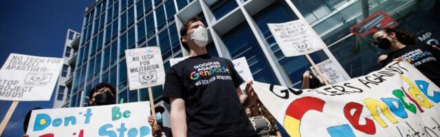 Dozens of Google employees protest use of company’s tech for war in Gaza
