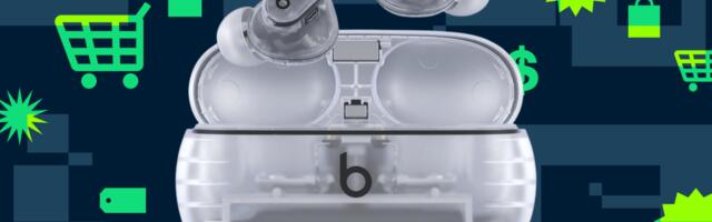 The translucent Beats Studio Buds Plus are half off
