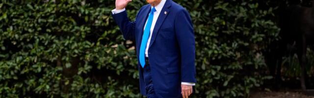 On his 101st day in office, Trump blames Biden for the stock market