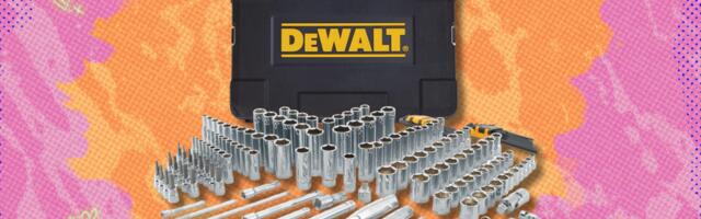 Finish your DIY projects with the DeWalt Mechanics Tool Set for its lowest price yet