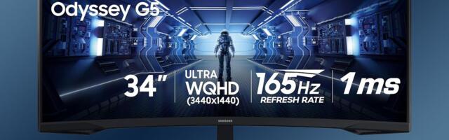 The Samsung Odyssey G5 Ultrawide hits an all-time low — 34-inch curved gaming monitor now available for less than $220 on Amazon