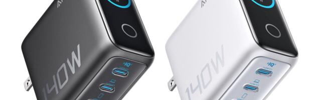 Anker’s new wall charger has ports on the bottom to help it stay plugged in