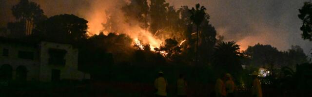 What happens when a wildfire reaches a city?