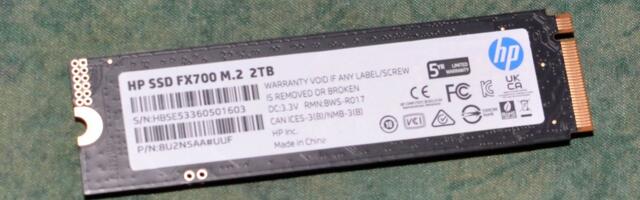 HP FX700 2TB SSD review: HP strikes back with YMTC's newest QLC flash memory