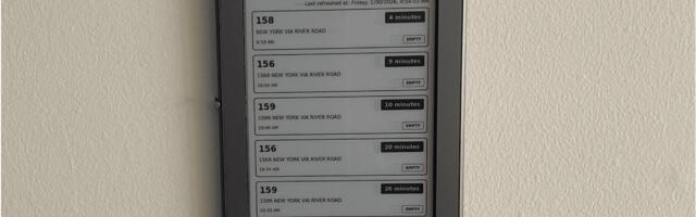 [Перевод] Как заставить старенькую Kindle показывать время прибытия автобусов