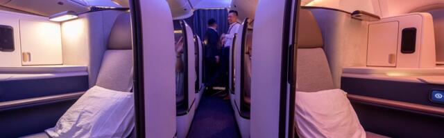 I've flown in business class on dozens of airlines. The seat I used to avoid is now my favorite as a parent.