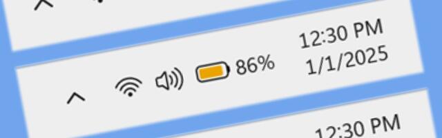 Microsoft reveals improved Windows 11 battery icons and percentage toggle settings