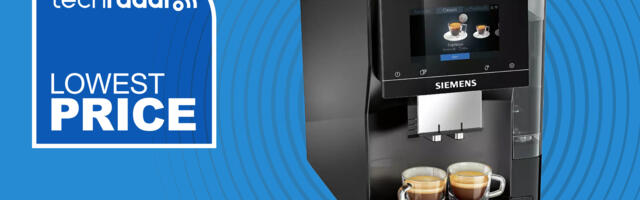 This premium Siemens espresso machine brews hot and cold – and it's half price today at Argos