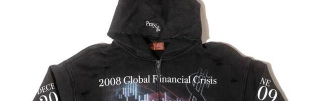 A '2008 global financial crisis' hoodie that costs $180 is sold out