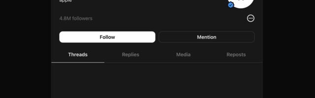 Apple is now on Threads