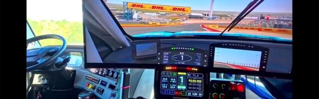 Trucker shows off $6,000 PC driving sim rig in passenger seat — driver slides over to RTX 5080-powered setup when stuck in traffic