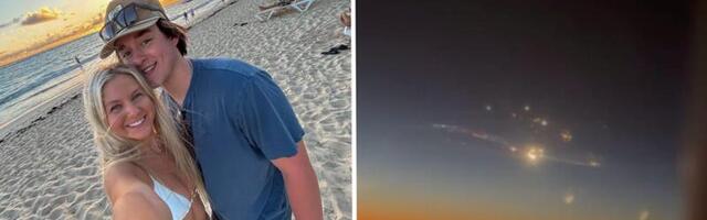 This couple's flight was rerouted midair after the SpaceX Starship exploded. They saw flaming debris out their window.