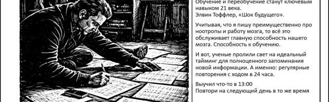 Идеальный тайминг для обучения