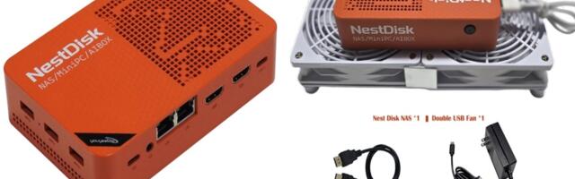 Is that your grandad's transistor radio? No, it's a 4-SSD NAS with two 2.5Gb LAN ports, 12GB RAM, and a cracking name — the orange-colored Youyeetoo NestDisk