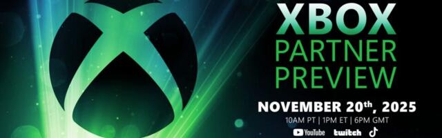 Xbox is hosting a partner showcase on November 20 at 1PM ET