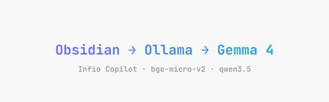 Локальный AI в Obsidian без подписок: рабочая связка с Ollama, Gemma 4 и Infio Copilot