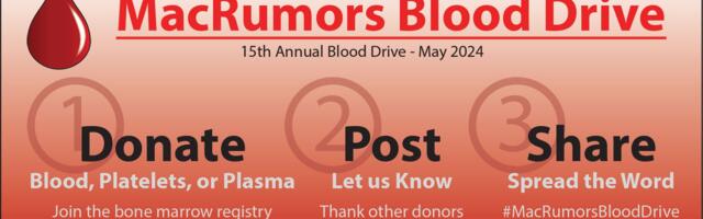 MacRumors 2024 Blood Drive