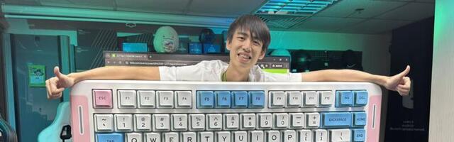 5-foot-long mechanical RGB keyboard is fully functional — MCHOSE super-sizes its newest budget keyboard