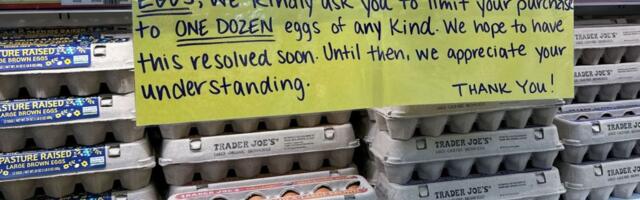 Trader Joe’s and Costco are limiting how many eggs people can buy