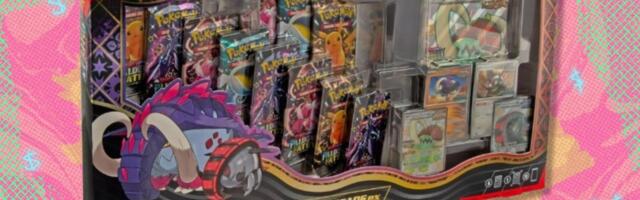 Get $45 off the Pokémon TCG: Paldean Fates Great Tusk ex & Iron Threads ex Premium Collection