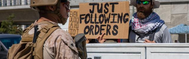 What are hundreds of Marines still doing in LA? Not much.