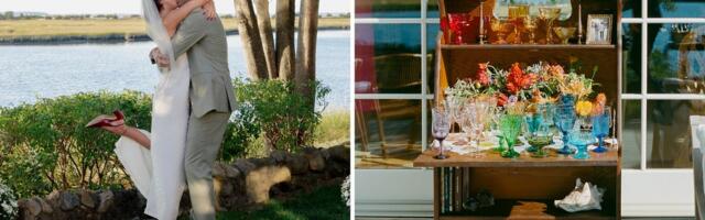 A couple spent $21,000 on a nontraditional Hamptons wedding. It had 33 guests, estate-sale decor, and no dance floor.