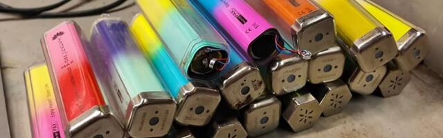 DIYer Turns Hundreds Of Disposable Vapes Into A House-Powering Battery Wall