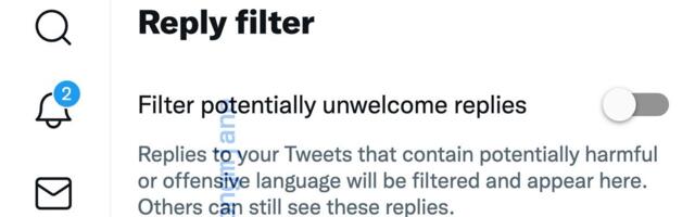 Twitter working on Reply filter to limit harmful tweets