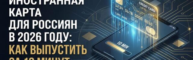 Зарубежная виртуальная карта: Как выпустить иностранную банковскую карту за 10 минут для Россиян