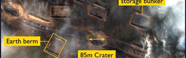 Satellite images show the aftermath of a Ukrainian strike on a Russian arsenal, which blew up with the strength of a small earthquake