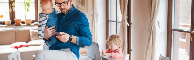 One chart shows how single dads are growing in the workforce