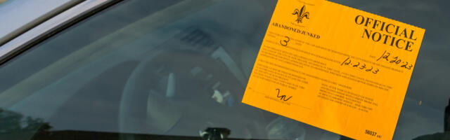 If You See An Orange Sticker On An Abandoned Car, Here's What It Means