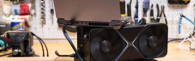 I plugged an Nvidia RTX 5090 into a gaming handheld
