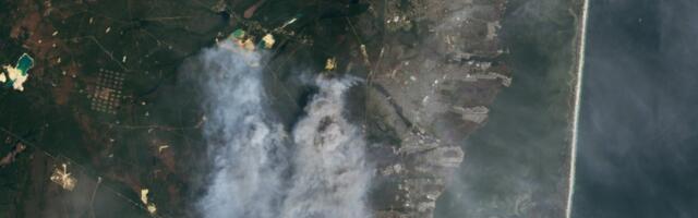 Here’s a NASA Satellite View of One of New Jersey’s Biggest Wildfires in Decades