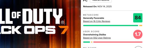Call of Duty: Black Ops 7 has the lowest Metacritic user score ever for a Call of Duty game