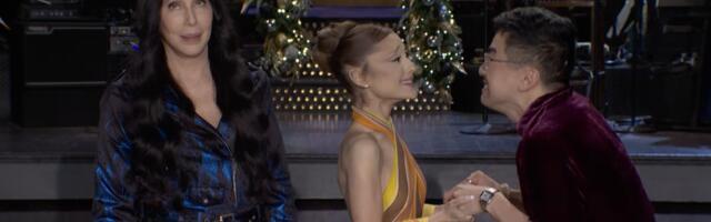 Cher tells Ariana Grande and Bowen Yang to snap out of it in SNL teaser