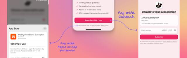 Substack turns on iOS in-app payment option for all paid newsletters