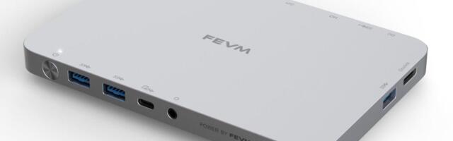 Unbelievably thin Panther Lake mini PC pictured with 13 ports on all four sides, including a 10GbE LAN connector, an OCuLink port — and, wait for it, three M.2 slots inside