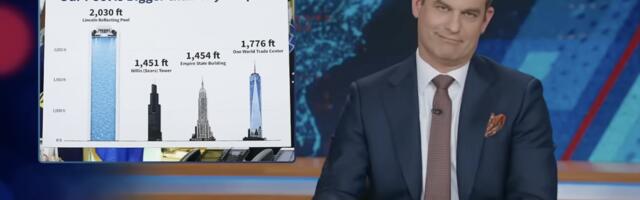 Daily Show roasts Trump talking about how big his new memorial pool will be