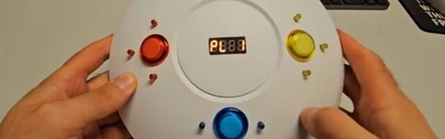 Raspberry Pi Pico drives a custom Simon color sequence memory game