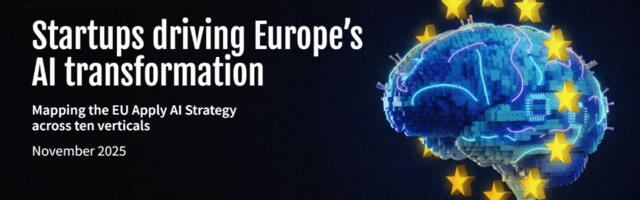 Supporting the EU Apply AI Strategy: AI startup and investment activity across 10 key industrial verticals