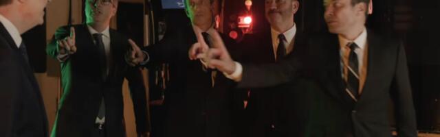 Stephen Colbert teams up with the hosts of late night to battle a giant, show-ending wormhole