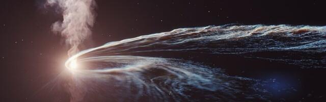 This black hole "burps" with Death Star energy