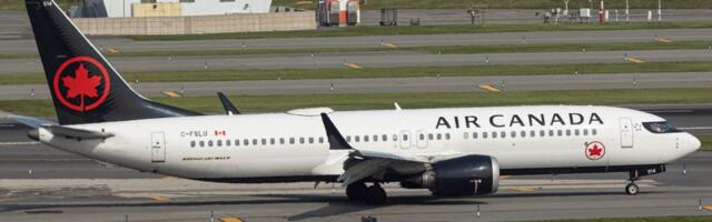 The front of an Air Canada plane was wrecked at LaGuardia after it collided with a vehicle while taxiing