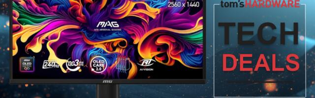 Save a huge $100 on this vivid 27-inch MSI OLED monitor with fast 240Hz refresh rate — now $399.99, this MAG QD-OLED model is close to its lowest price ever on Newegg